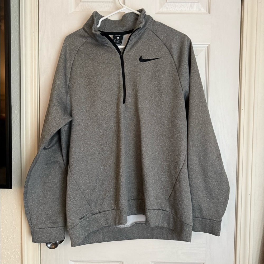 Nike Dri-FIT Gray Zip Pullover